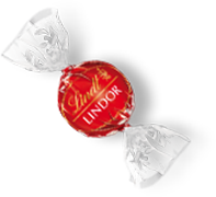 A red LINDOR truffle (Photo)