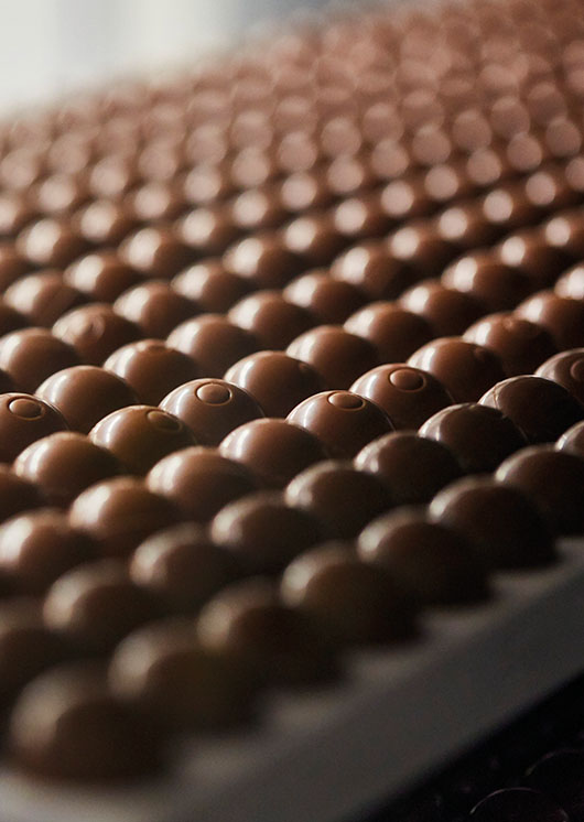 LINDOR-Kugeln bei dem zweiten Kühlungsprozess (Foto)